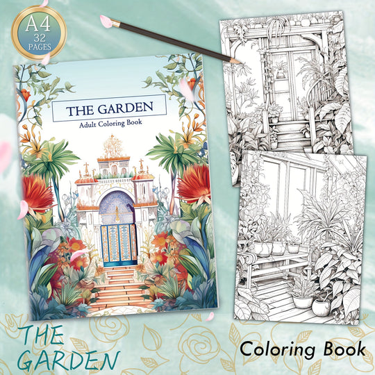 Carnet de coloriage adulte - Jardins